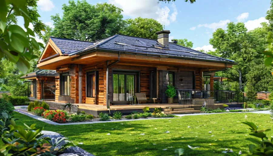 Готовый сайт компании по строительству коттеджей