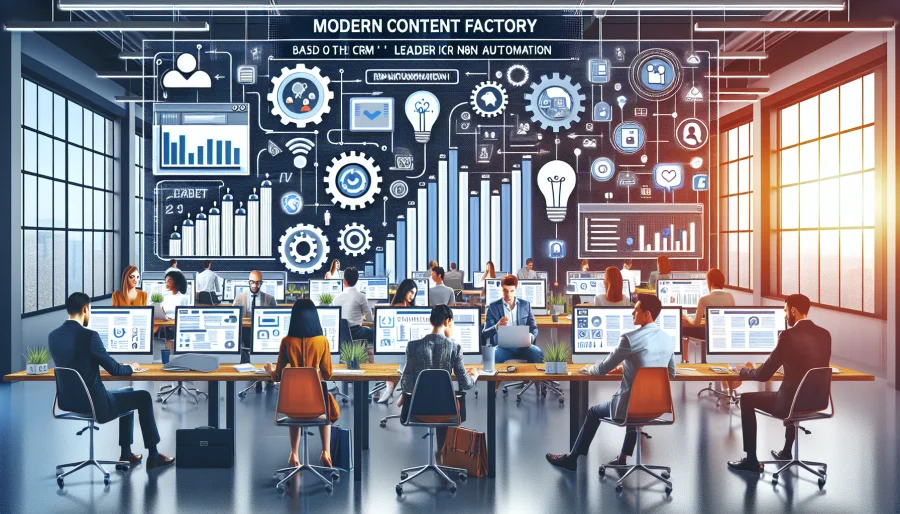 Контент завод на базе CRM Руководитель + n8n